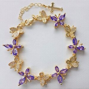 New Purple butterfly bracelet